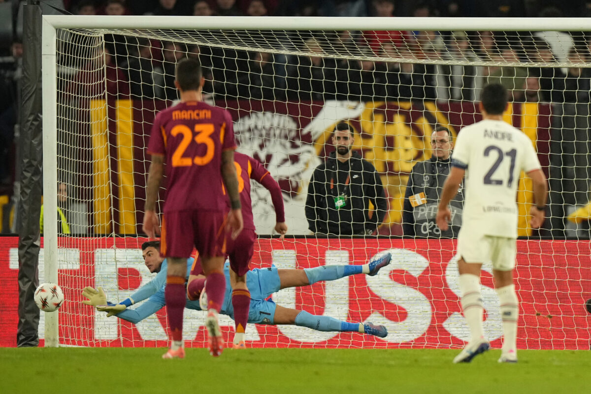 Europa League: Roma-Lille 0-1, Giallorossi miss three penalties