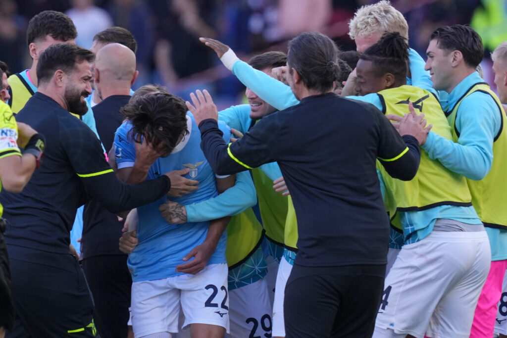 Football: Serie A, Lazio-Torino 3-3. Cataldi equalises for Lazio in the 103rd minute.