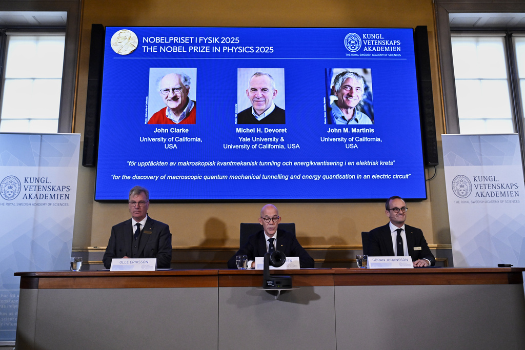 Nobel Prize in Physics awarded to John Clarke, Michel H. Devoret and John M. Martinis