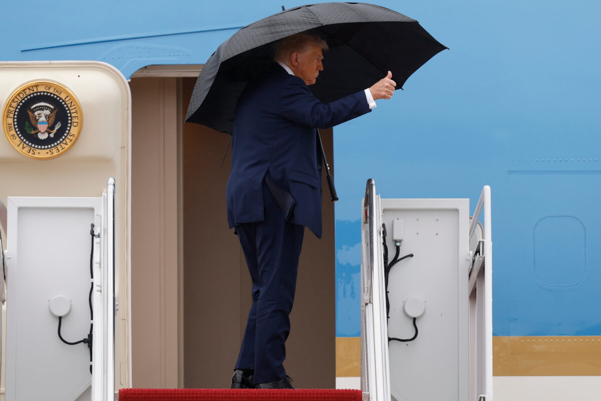Gaza: Trump lands in Israel on Air Force One