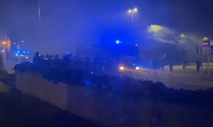 Tensions between protesters and police at pro-Palestine march in Udine Tensions between protesters and police at pro-Palestine march in Udine