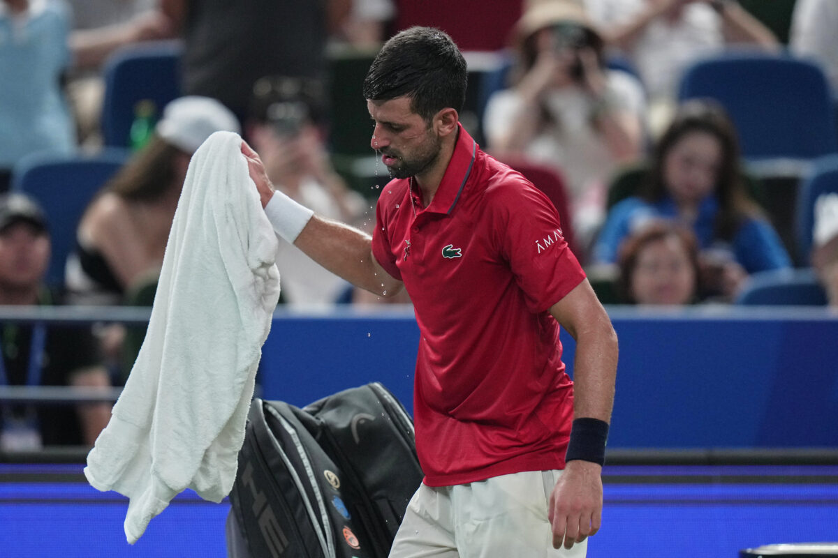 Tennis: Six Kings Slam, Djokovic retires after one set, Fritz third Tennis: Six Kings Slam, Djokovic retires after one set, Fritz third