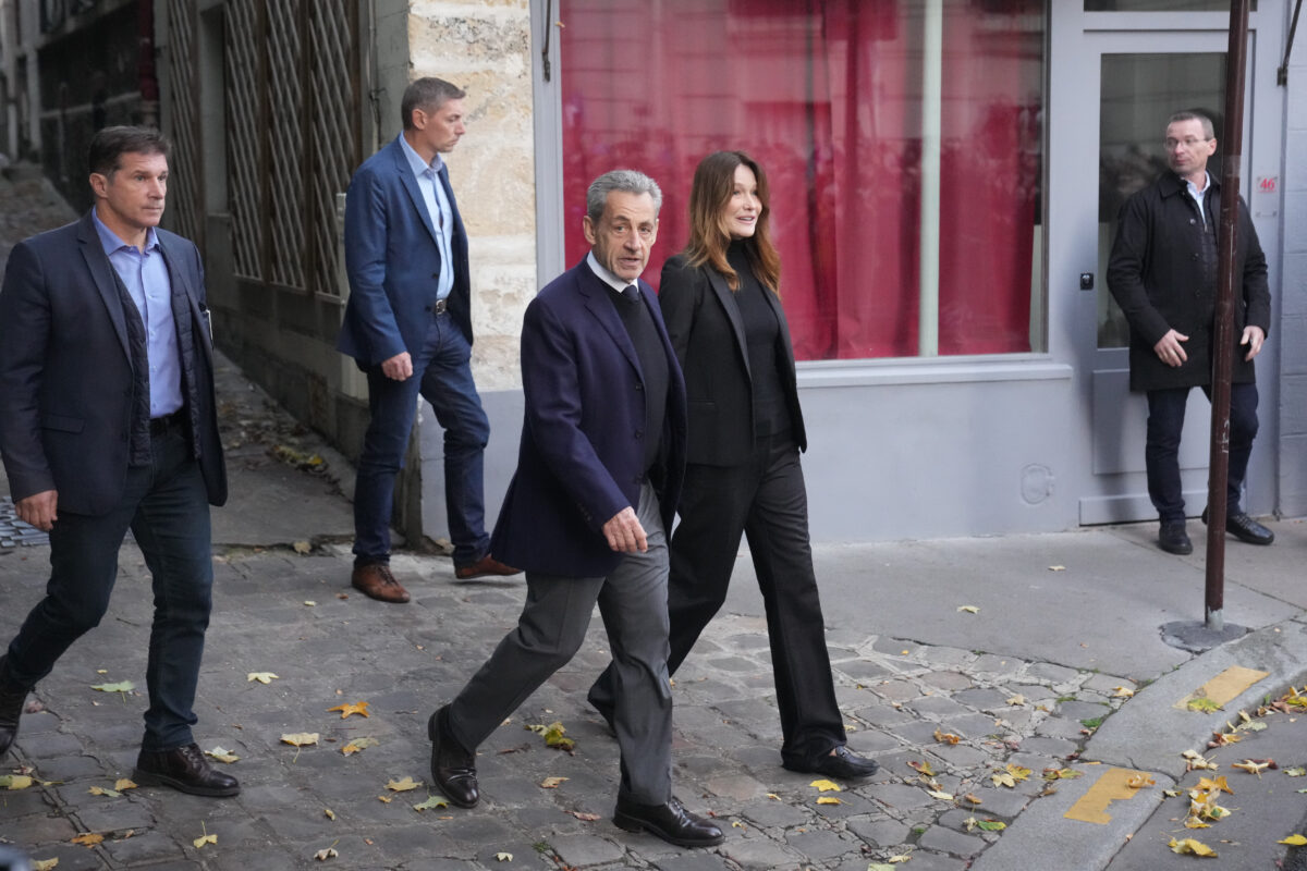 France: Sarkozy arrives at Santé prison in Paris
