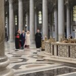 Vatican: British royals in St Paul’s Basilica outside the Walls