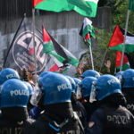 Gaza: clashes between pro-Palestinian demonstrators and police in Turin