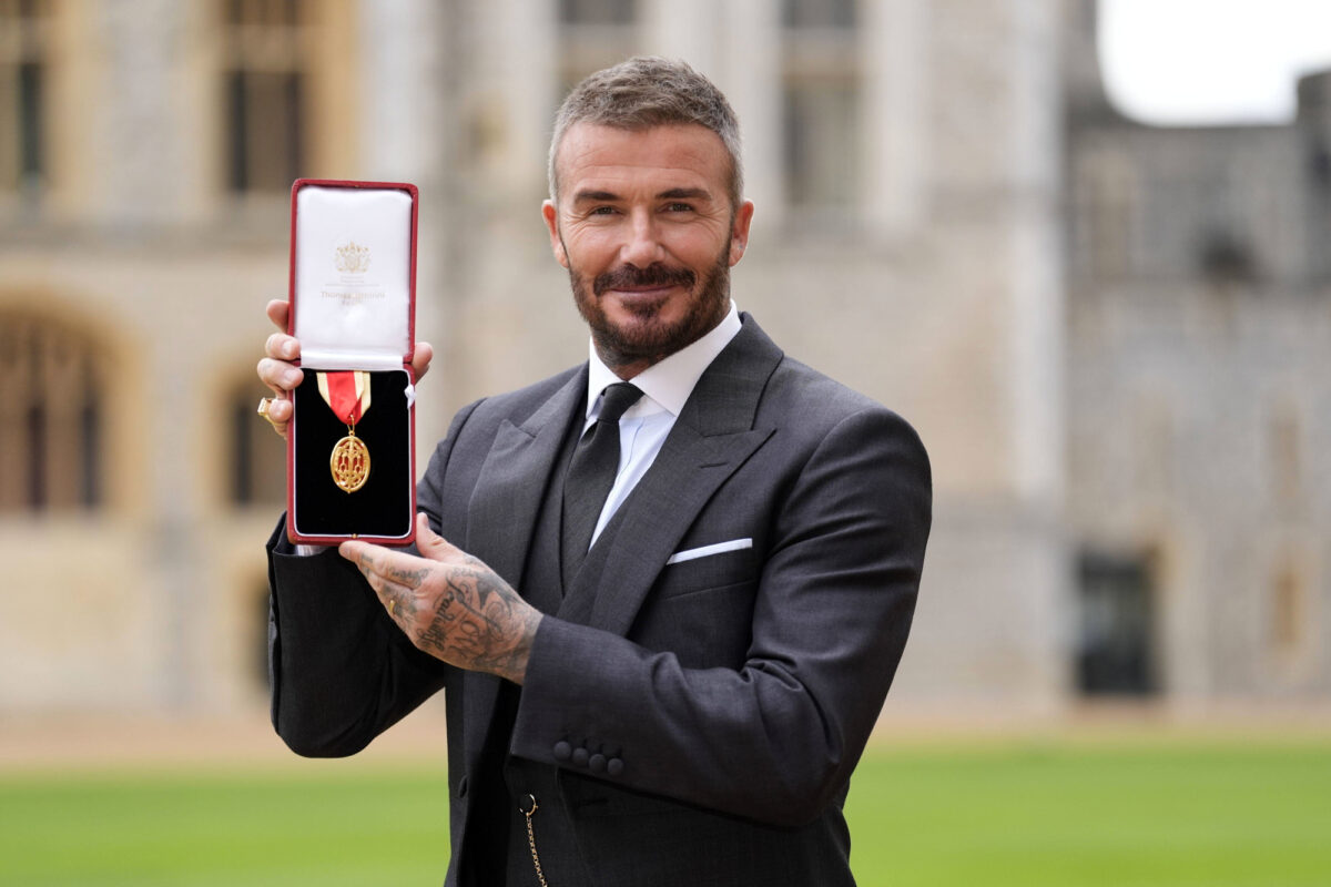 David Beckham becomes “Sir”, ceremony with King Charles at Windsor