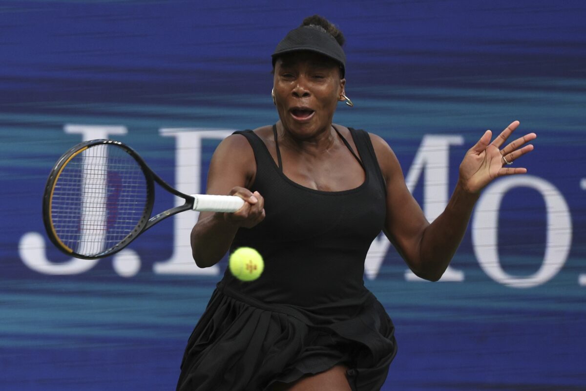 Tennis: Venus Williams, aged 45, takes to the court at the WTA tournament in Auckland Tennis: Venus Williams, aged 45, takes to the court at the WTA tournament in Auckland