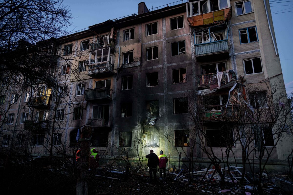 Ukraine, air raid sirens in Kiev during the night Ukraine, air raid sirens in Kiev during the night