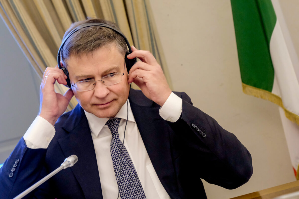 EU: Dombrovkis, Italy doing well on deficit but needs to speed up reforms and NRRP