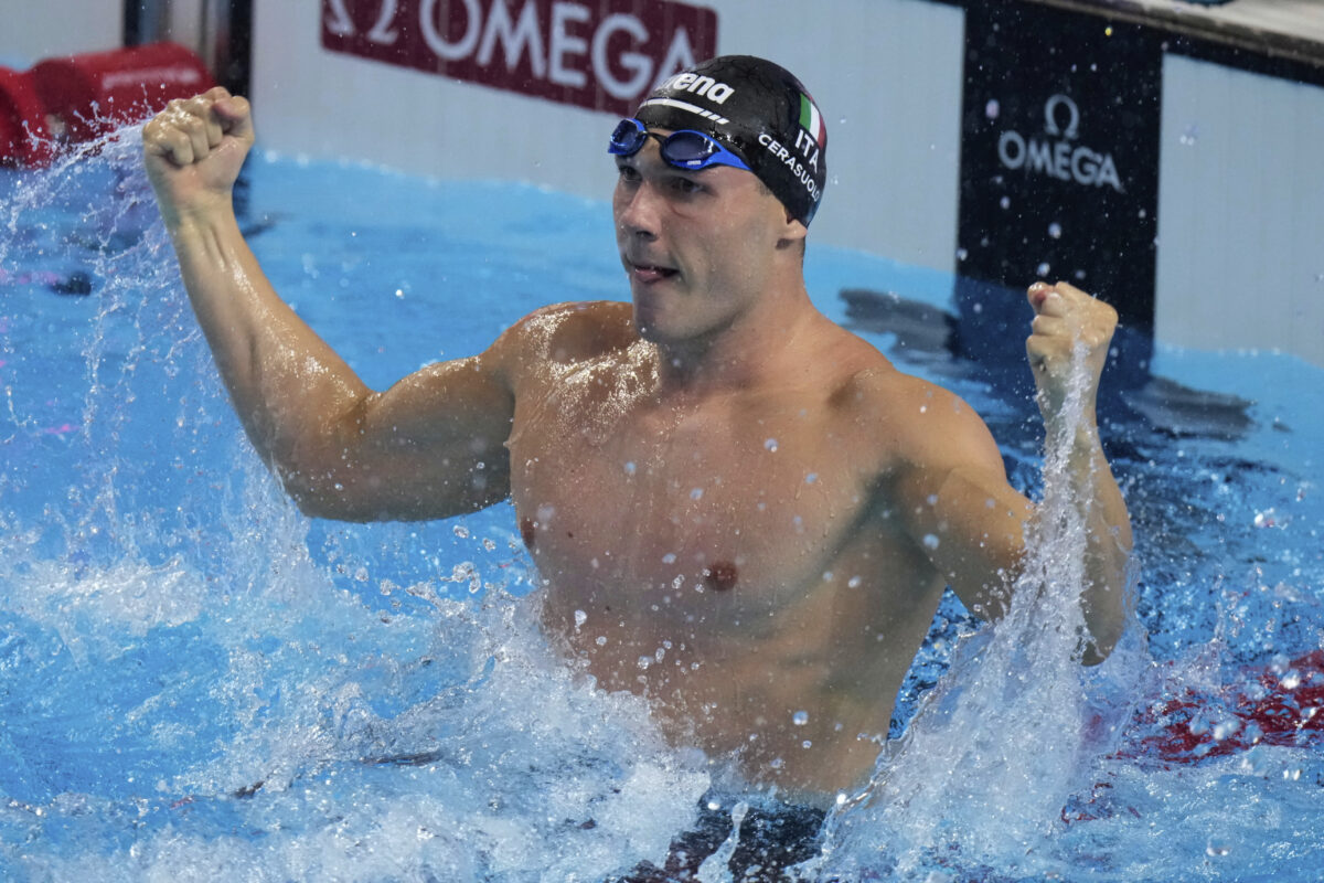 Swimming: European Short Course Championships, Cerasuolo wins gold in the 50m breaststroke, Martinenghi takes bronze Swimming: European Short Course Championships, Cerasuolo wins gold in the 50m breaststroke, Martinenghi takes bronze
