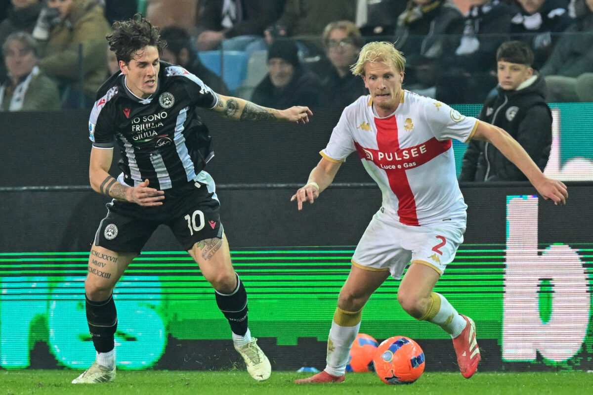 Football: Serie A, Udinese-Genoa 1-2