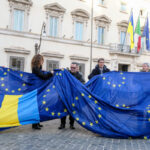 Meloni welcomes Zelensky to Palazzo Chigi