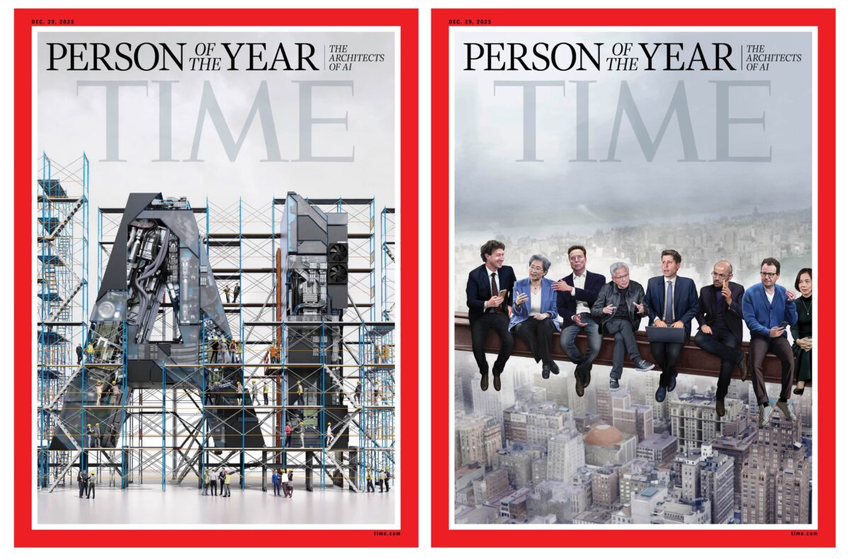 Time: ‘Person of the Year: the “architects” of artificial intelligence’ Time: ‘Person of the Year: the “architects” of artificial intelligence’
