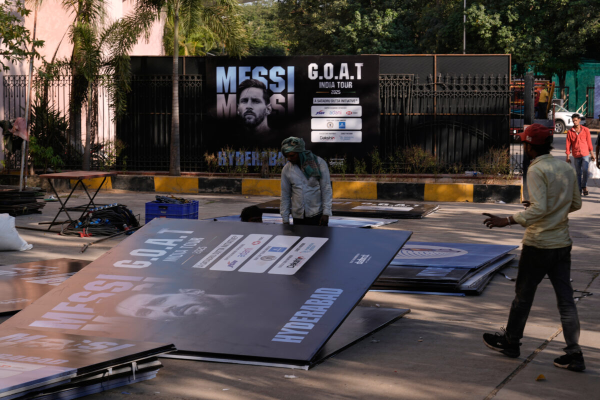 Football: Messi in India, poor event organisation sparks fan anger Football: Messi in India, poor event organisation sparks fan anger