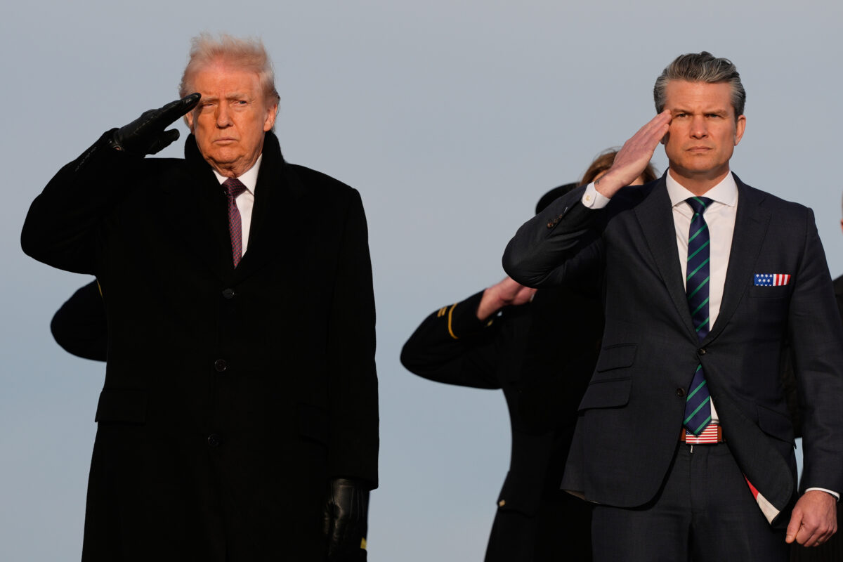 U.S., Trump message with Secretaries of War and Navy at 10:30 p.m.