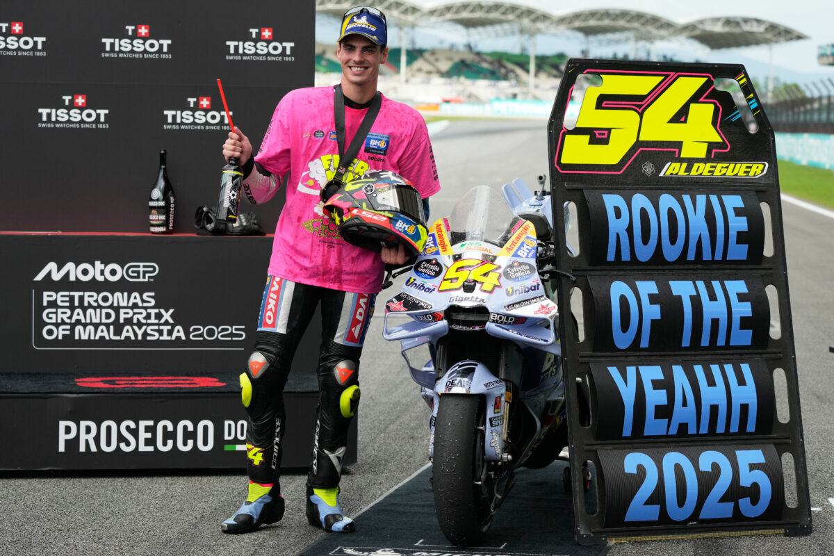 MotoGP: Fermin Aldeguer crashes in Valencia and fractures his femur