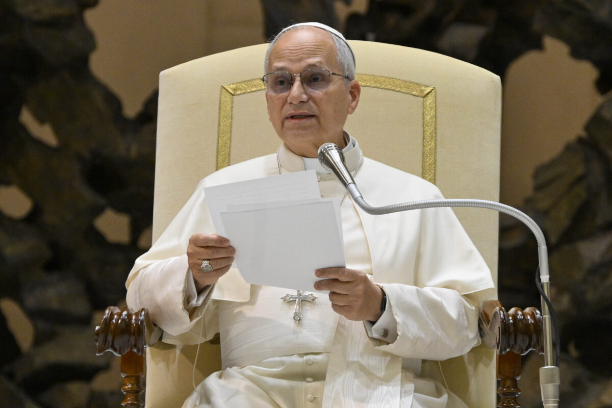 Pope Leo XIV: ‘In dark times, baptism is light; in times of conflict, it is reconciliation.’