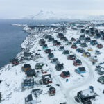 Greenland, Nuuk in darkness due to blackout caused by strong winds