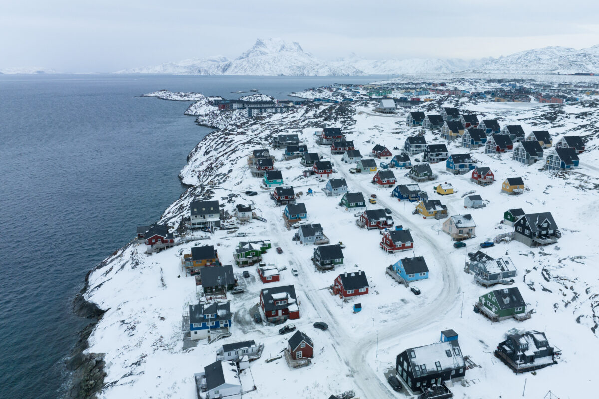 Greenland, Nuuk in darkness due to blackout caused by strong winds