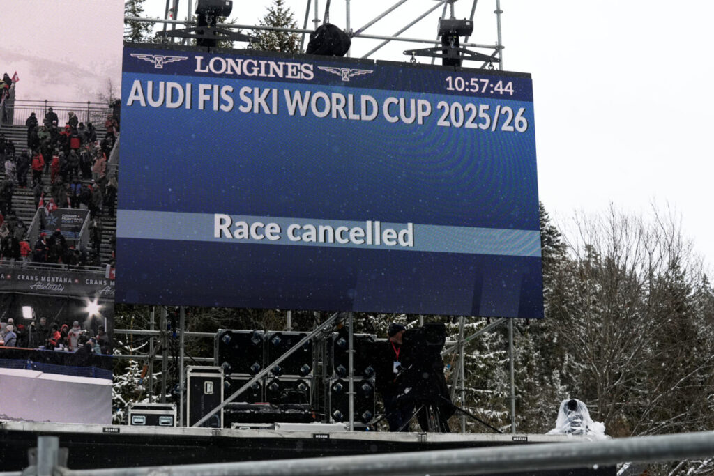 Skiing: women’s downhill course in Crans Montana cancelled due to excessive danger