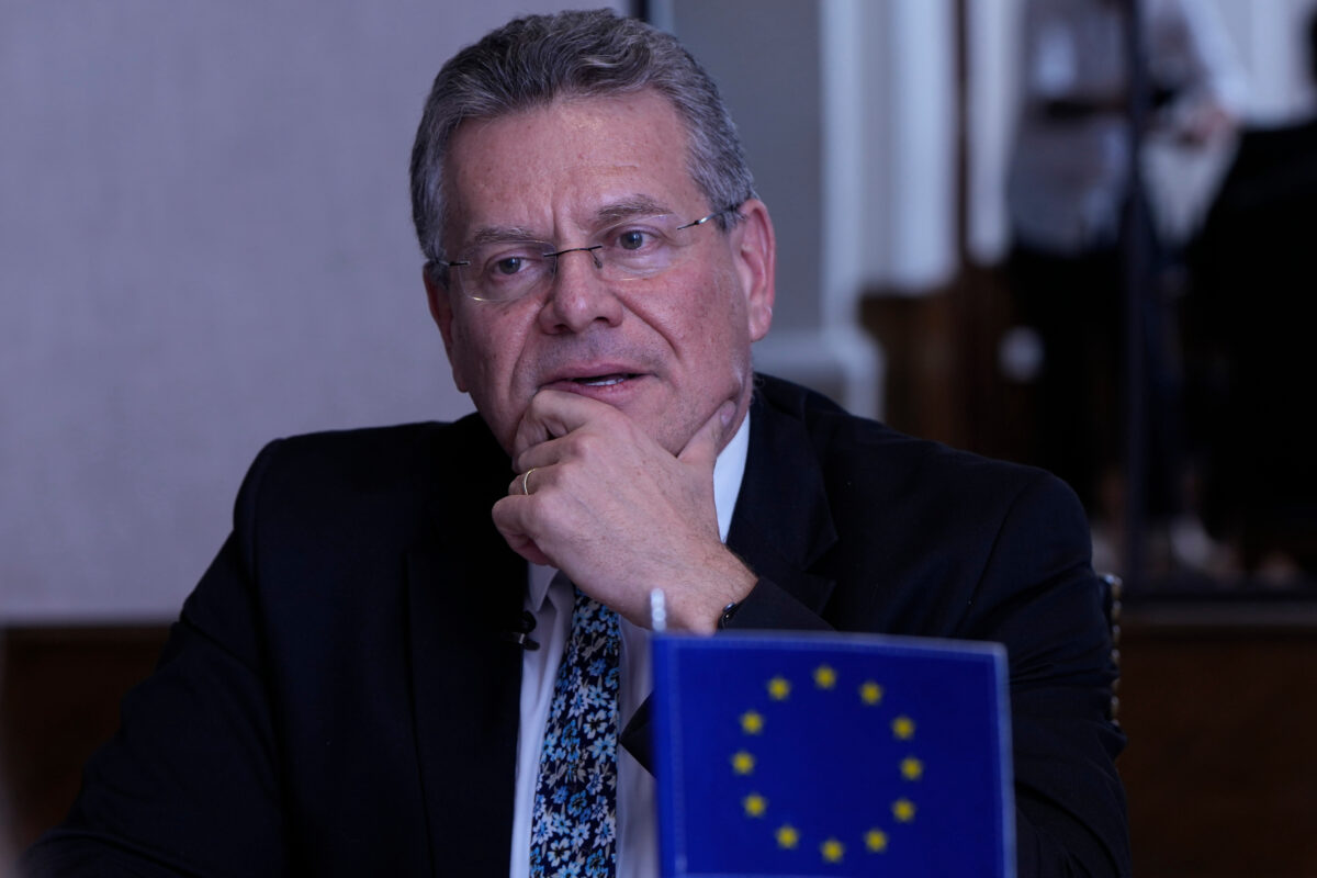 EU, Sefcovic: “Never had direct or indirect contacts with Epstein”