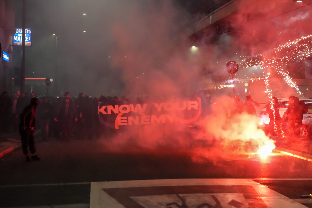 Milan-Cortina, clashes between protesters and police in Corvetto