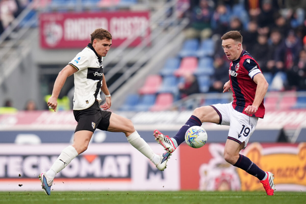 Soccer: Serie A, Bologna-Parma 0-1, Ordonez scores the winner in the 95th minute