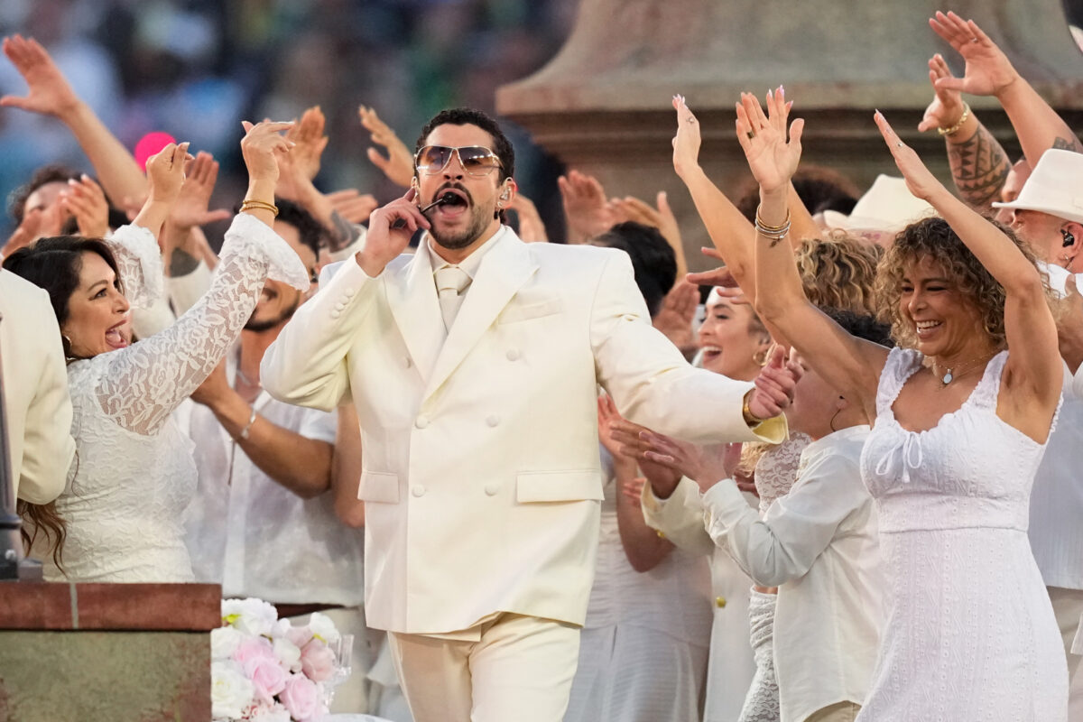 USA, parade of stars at the Super Bowl: Bad Bunny star of the Halftime show