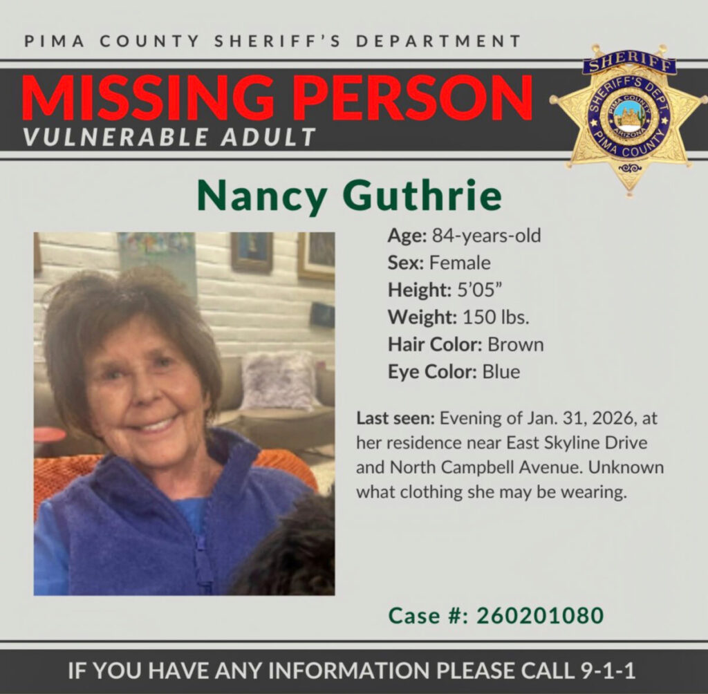 USA, NBC: there is a photo of a potential suspect in the disappearance of Nancy Guthrie