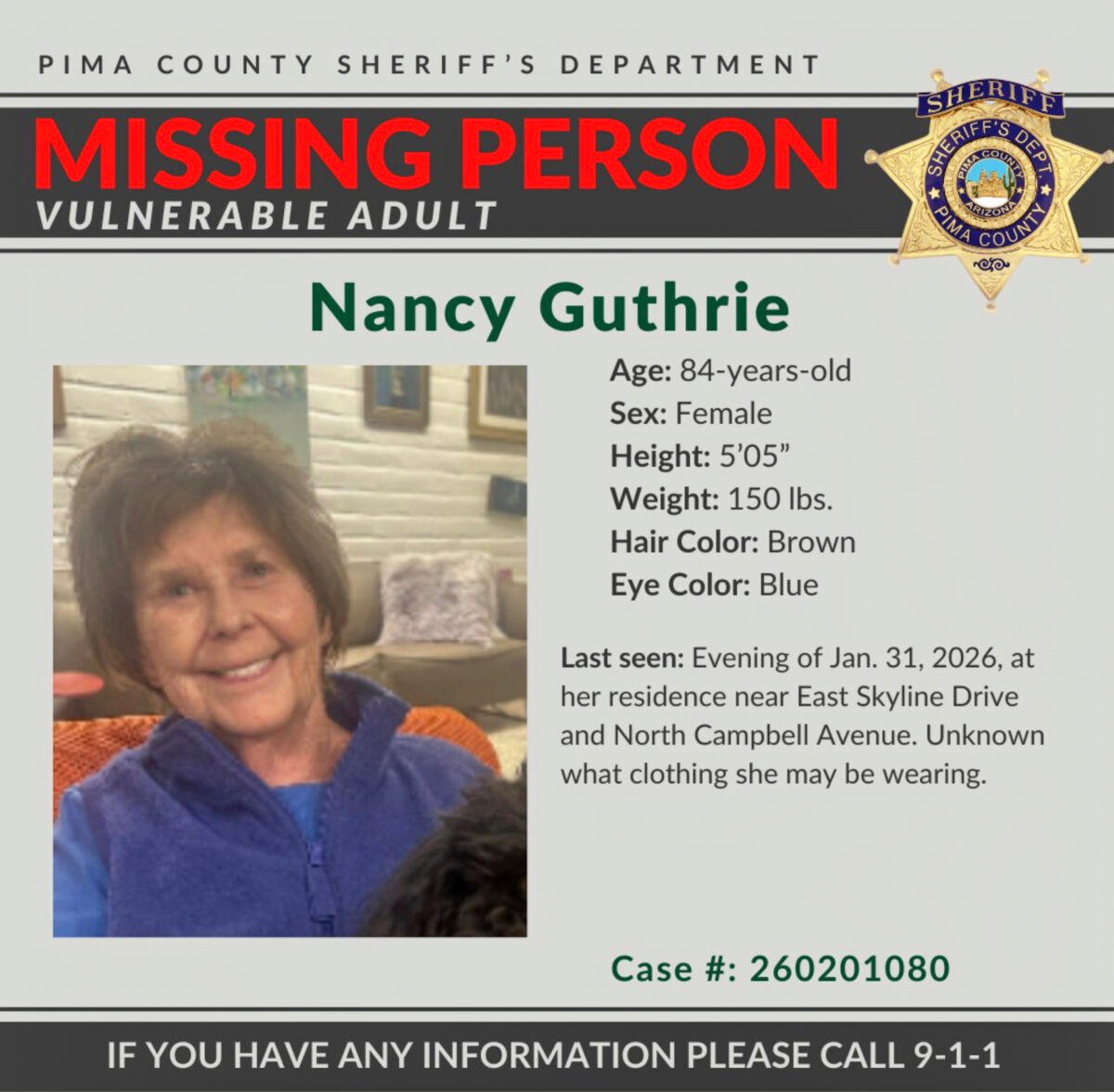 USA, NBC: there is a photo of a potential suspect in the disappearance of Nancy Guthrie