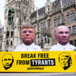 Munich Conference: Greenpeace protest against energy dependencies
