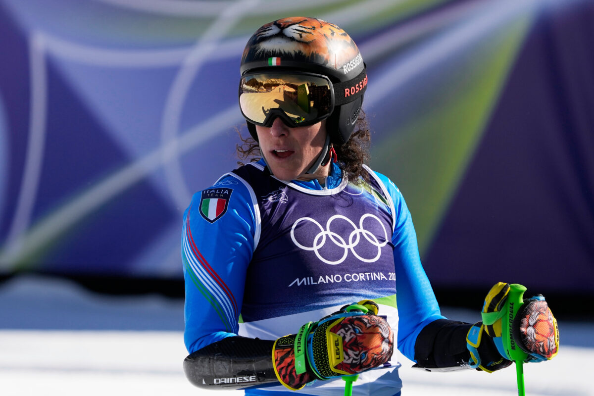 Milan-Cortina: Brignone leads first giant slalom run after the first 40, Goggia third