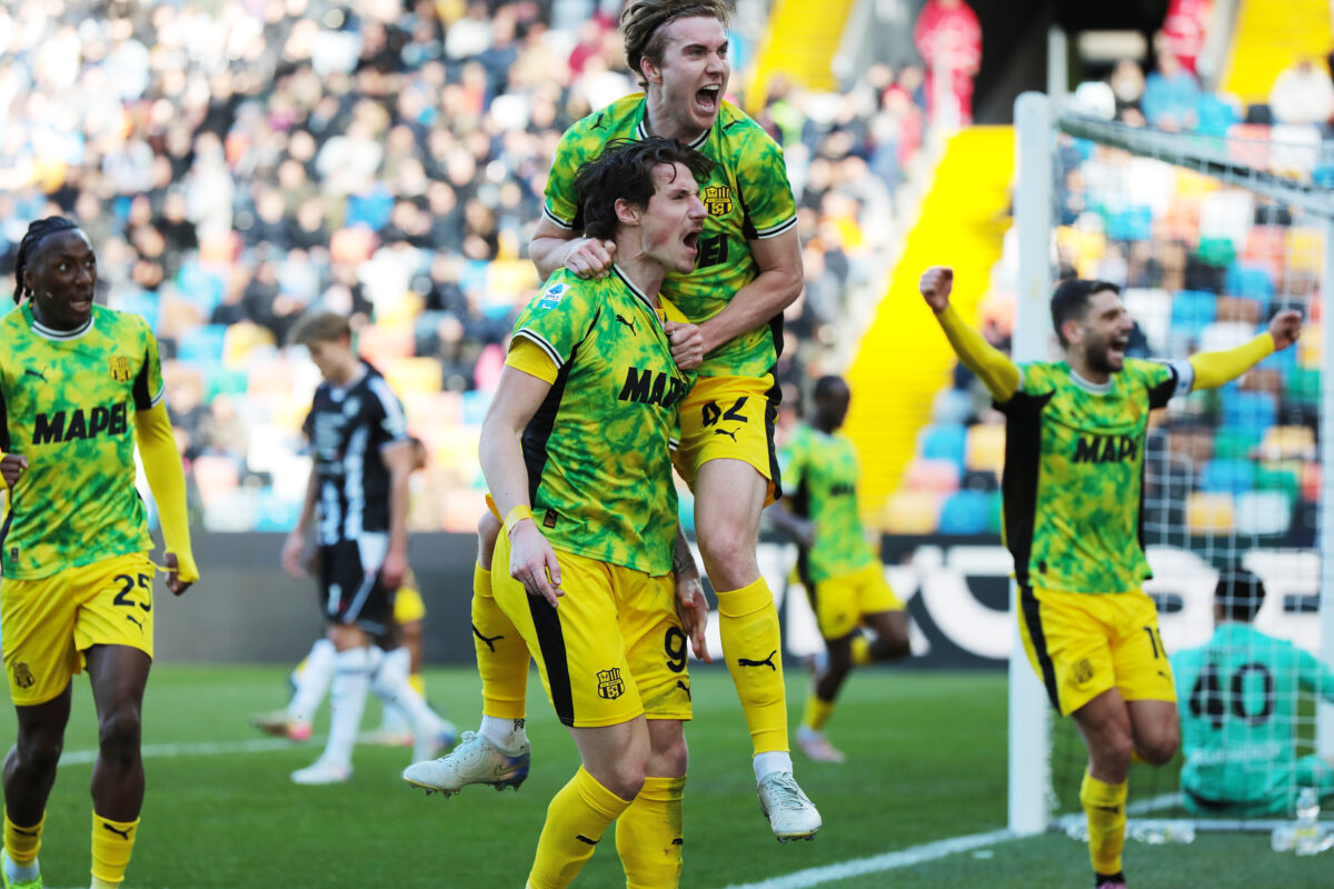 Udinese-Sassuolo 1-2, Laurientè and Pinamonti seal comeback