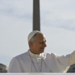 Pope Leo XIV on July 4 Leo XIV visits Lampedusa