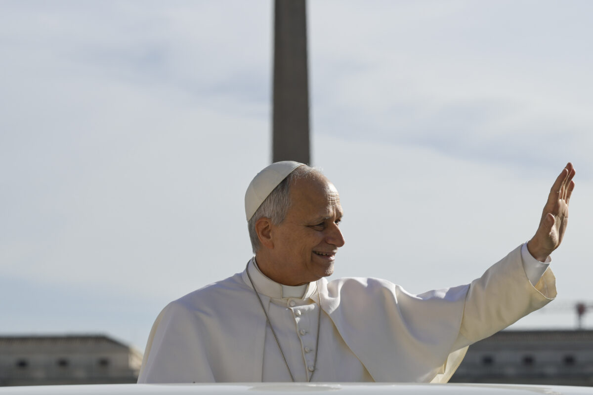 Pope Leo XIV on July 4 Leo XIV visits Lampedusa