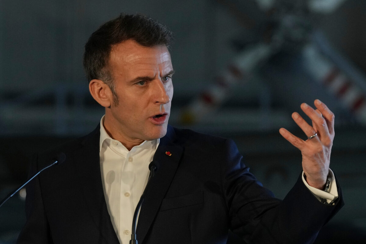 Macron: ‘Regime change cannot be achieved through bombing alone’