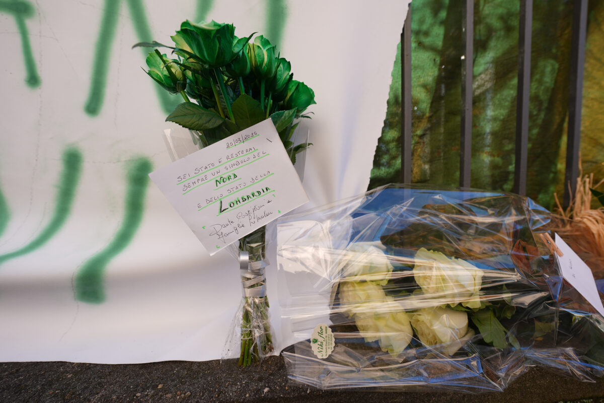 Bossi, at funeral in Pontida monastery only family, friends and guests Bossi, at funeral in Pontida monastery only family, friends and guests