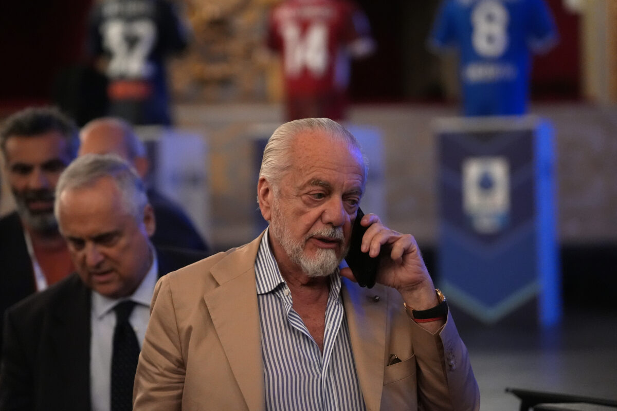 Football, De Laurentiis: ‘We need to start afresh; Malagò is the right man to lead the way back up’