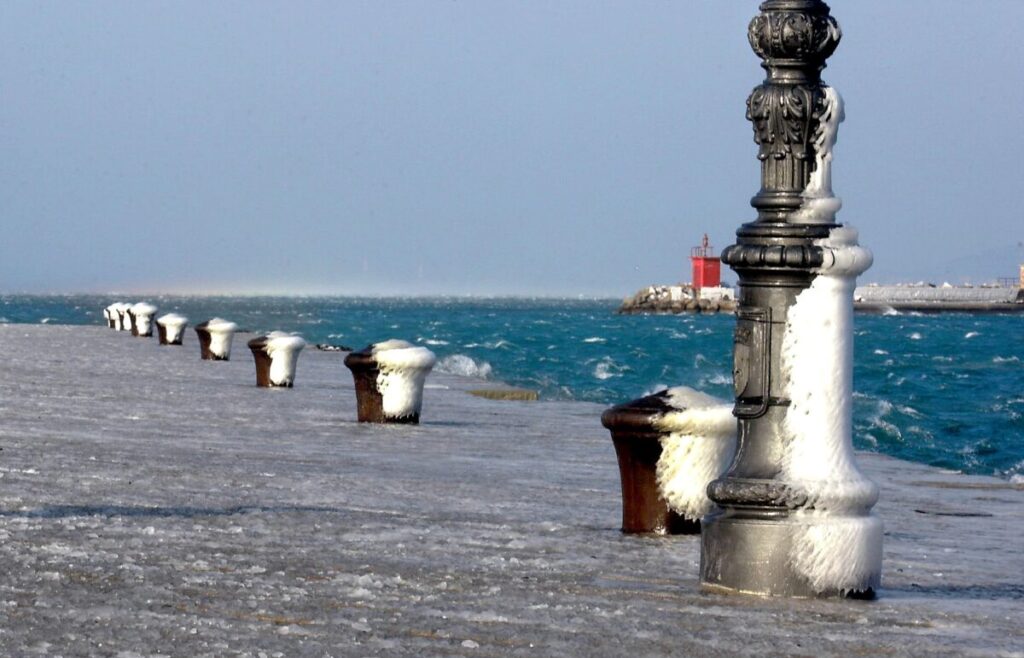 Bad weather, overnight in Trieste firefighters respond to strong bora winds