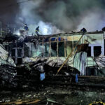 Ukraine: Russian drone attack on the town of Brovary