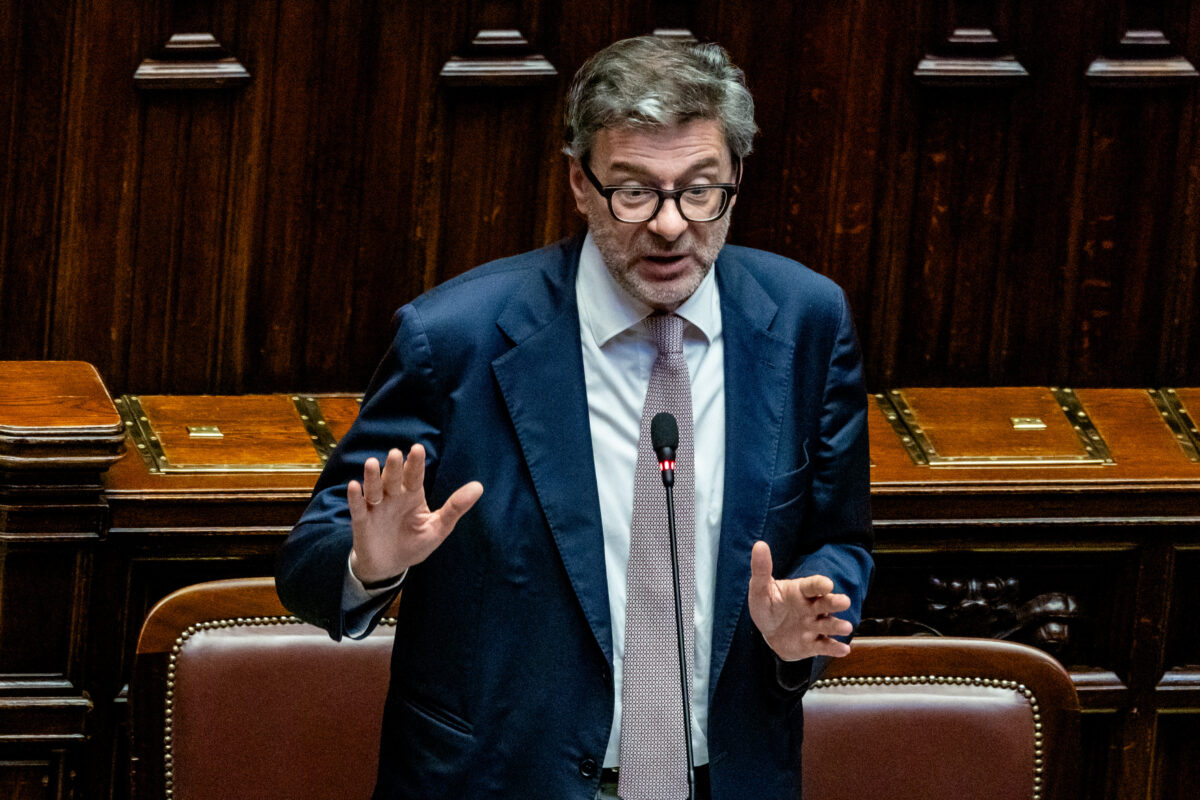 Public finances, Giorgetti: ‘Ready to support household incomes and business liquidity’