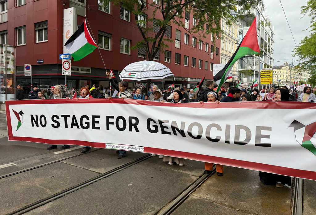 Eurovision: pro-Palestine protests in Vienna: ‘No platform for genocide’