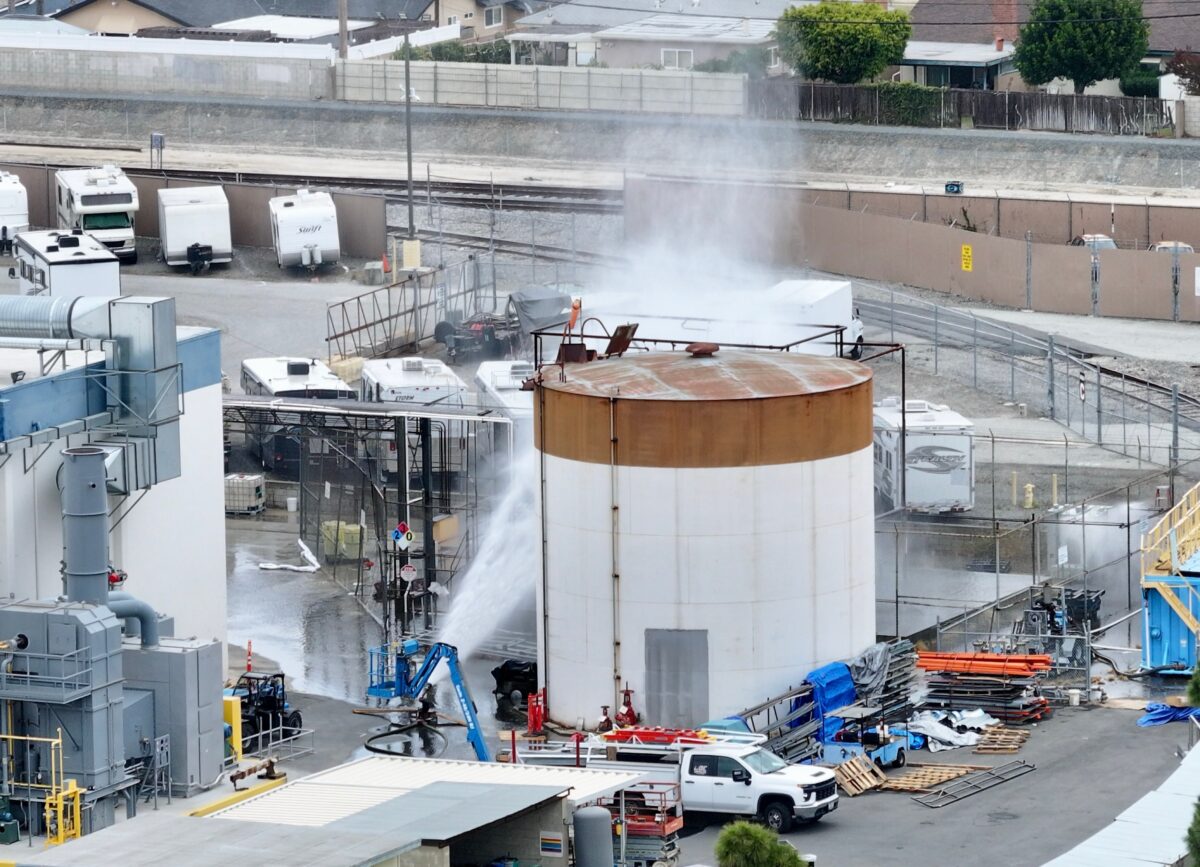 USA, chemical tank explosion risk returns in California USA, chemical tank explosion risk returns in California