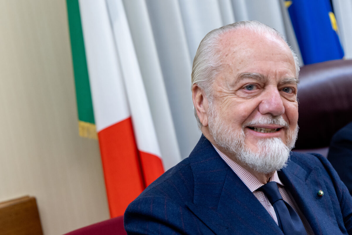 De Laurentiis Under Investigation for Illegal Food Stand at Maradona Stadium