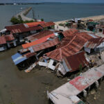 Philippines, magnitude 7.8 earthquake: collapsed buildings and tsunami waves