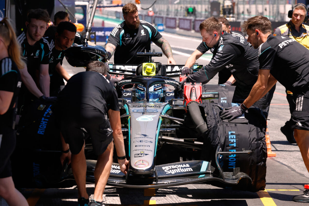 Barcelona Grand Prix: Russell takes pole ahead of Hamilton, with Antonelli third