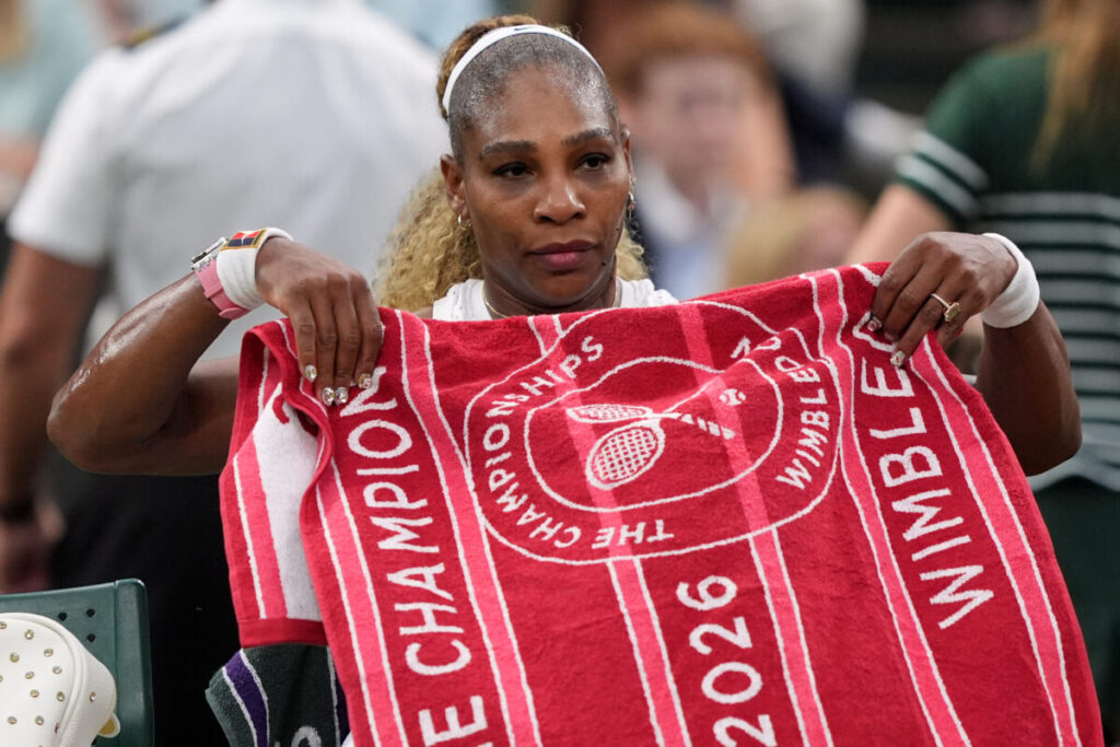 Wimbledon: right knee problems leave Serena Williams’ doubles participation in doubt