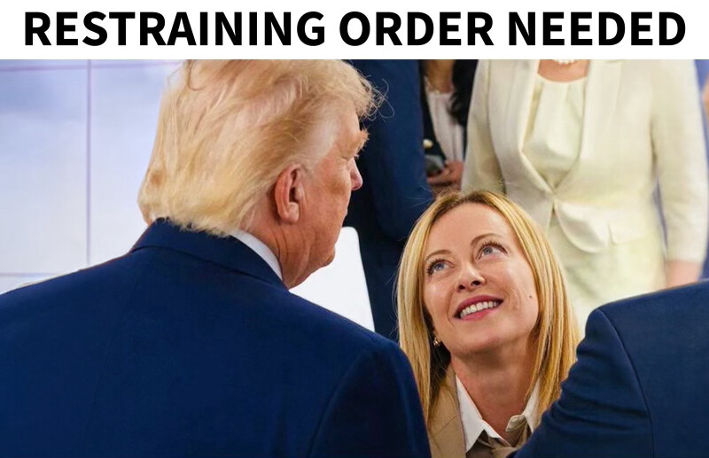 Italy-US: Trump posts ‘meme’ photo with Meloni: ‘We need a restraining order’ Italy-US: Trump posts ‘meme’ photo with Meloni: ‘We need a restraining order’