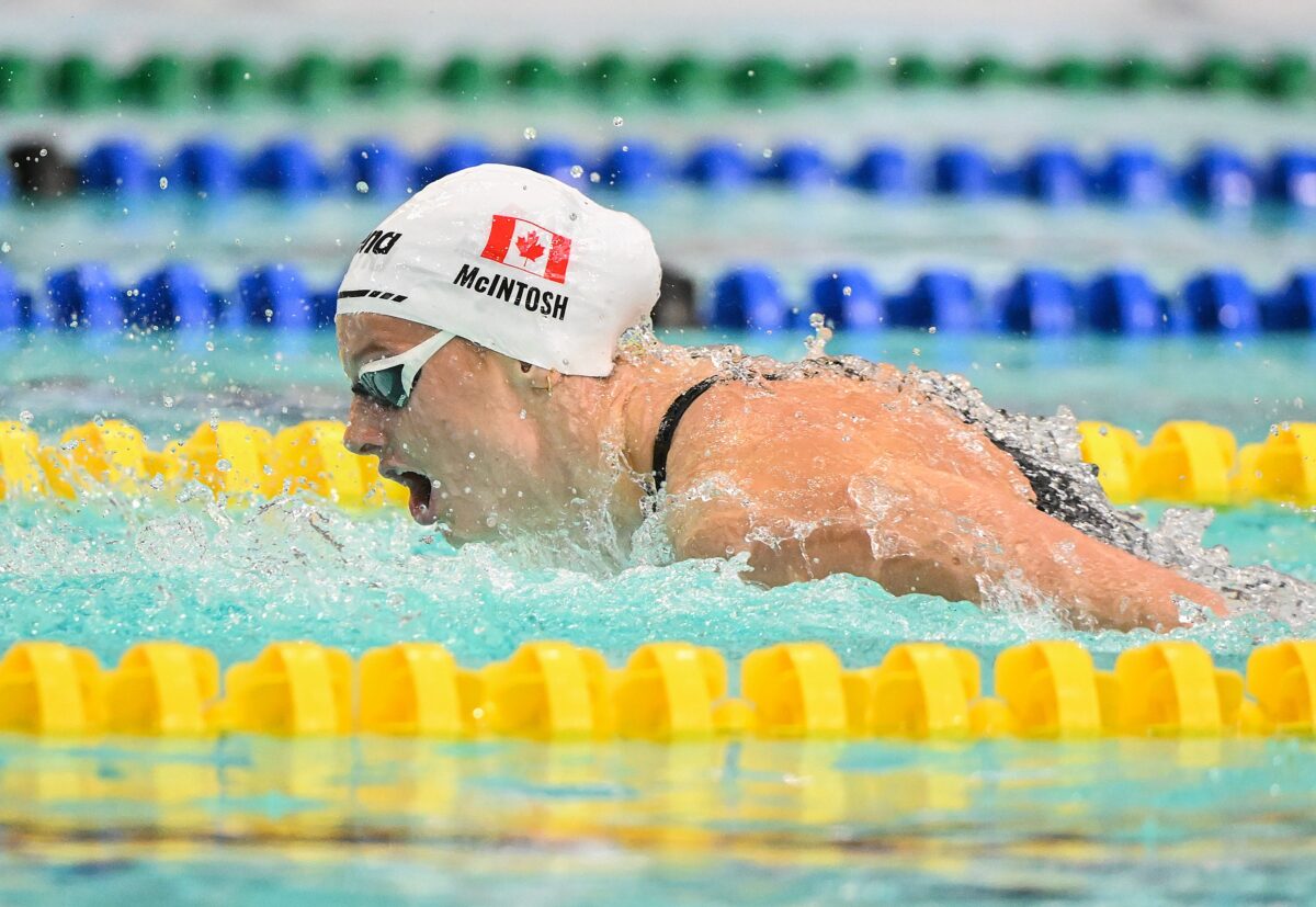 Swimming: Mcintosh sets a new women’s world record in the 200m butterfly Swimming: Mcintosh sets a new women’s world record in the 200m butterfly