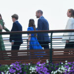 Wimbledon: William with Kate and children at the Royal Box for the final